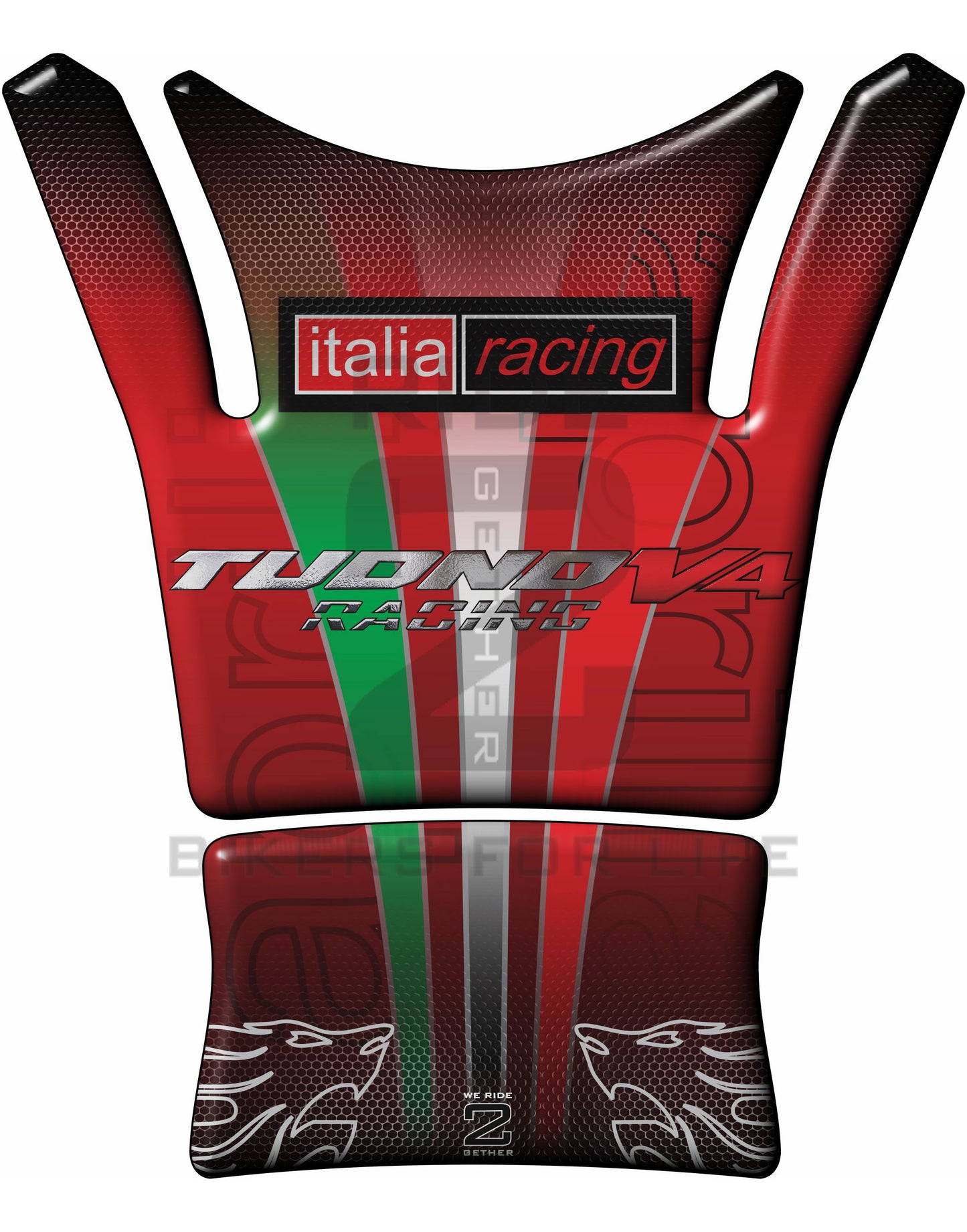 Aprilia Tuono V4 2021 - 2022  Red Tank Pad