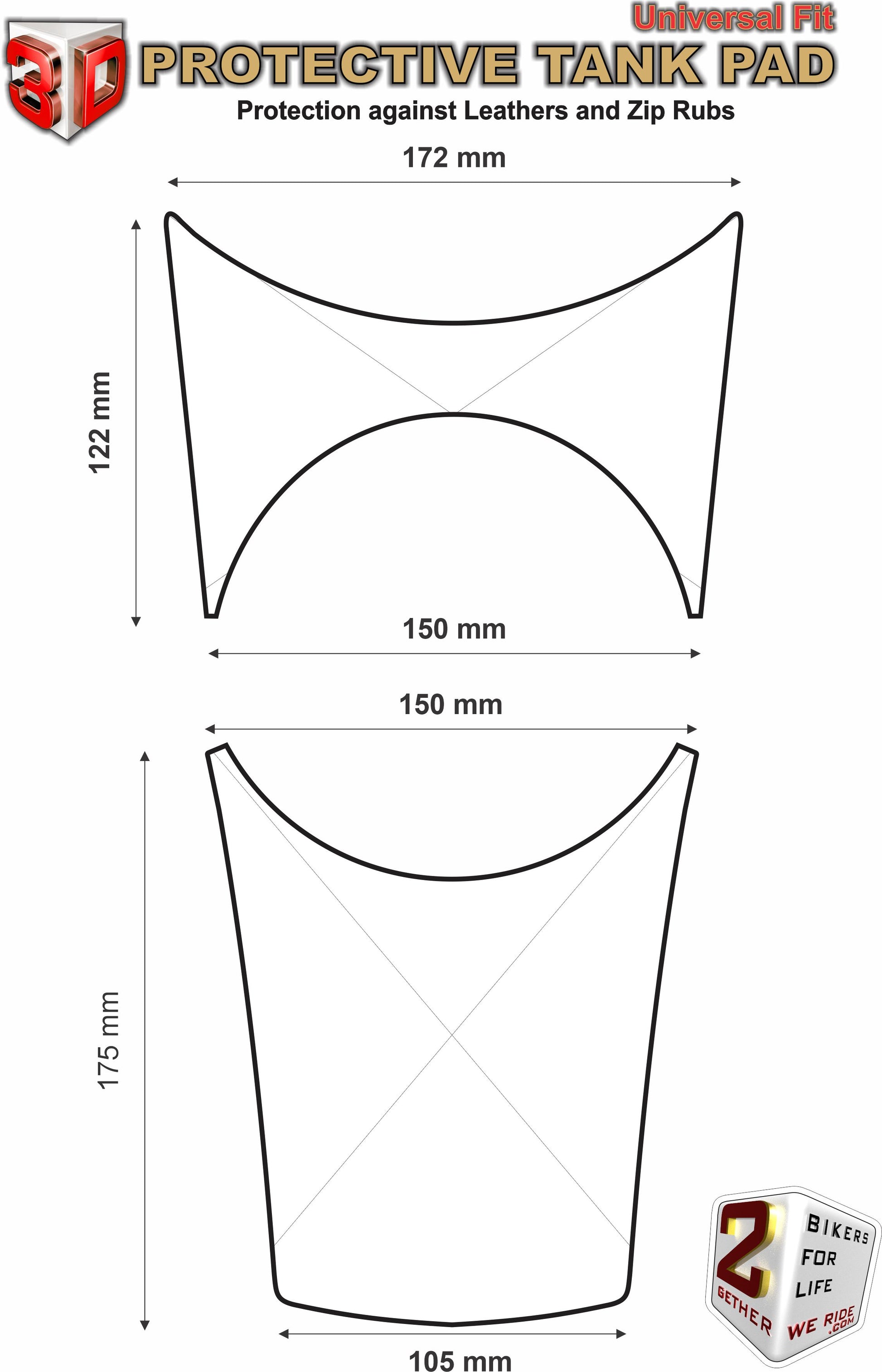 Suzuki Katana Blue 2019 - 2023 Tank Pad Protector